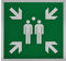 Hinweisschild „Sammelstelle“ - 60,0 x 60,0 cm - Alu beschicht. - Fluchtwegschilder nach Norm - DIN EN ISO 7010 E007 - ASR A1.3 E007 - Betriebsausstattung24®