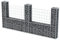 homiuse 240x20x100 CM Cloture Jardin Exterieur Mur en Gabion JardinièRe Clã´Tures Dã©Coratives Claustra Exterieur Decoration Jardin Pratique Et Beau pour Les Zones RéSidentielles Et Commerciales