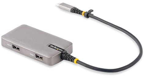 StarTech.com USB-C Multiport Adapter, 4K 60Hz HDMI w/HDR, 3-Port USB Hub, 100W Power Delivery Pass-Through, USB Type C Mini Docking Station, Windows/macOS/ChromeOS/iPadOS/Android (104B-USBC-MULTIPORT)