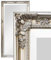 dasmöbelwerk XXL Barock Wandspiegel Spiegel 200 x 100 cm Antik-Stil Ganzkörperspiegel (Silber)