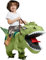 FXICH Inflatable Dinosaur Costume Riding T Rex Air Blow Up Funny Fancy Dress Party Halloween Costume for Adults Height Fit for 3.3-4.1ft/39.4-49.2inch