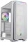 Nfortec - KRATER X Mid Tower (ATX) Gaming PC Gehäuse, 4x 120mm ARGB Lüfter inklusive, Front Mesh, seitlich gehärtetes Glas, weiß