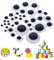 200 Pezzi Occhi Mobili Adesivi Piccoli Rotondo Plastica Autoadesivi Finti Occhietti per Scrapbooking Creazione Bambole Pupazzi Fai da Te Lavoretti Artigianato 5mm 7mm 8mm 15mm 20mm