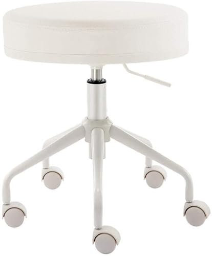 Rollhocker Rollhocker Höhenverstellbarer Hocker Auf Rollen, Schönheitsbehandlung, Hocker Mit Grünem PU-Kunstledersitz, Höhenverstellbar 45-55 cm, Stützgewicht 160 Kg (Stil Nr. 4) The New