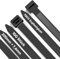 Highwings 100 Stück Kabelbinder Schwarz 200mm × 7,6mm, 75kg Zugfestigkeit Nylon Kabelbinder Wiederverschließbar Halter Stark Selbsthemmend Kabelbinder für Familie, Werkstatt, Garten, Kabelmanagement