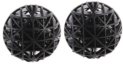 POPETPOP Bio Bälle Aquarium Filtermedien 200 Stück 26mm Schwarz Biobälle für Aquarienfilter zur Sauerstoffanreicherung und Gasaustausch Geeignet für Süß Salzwasseraquarien