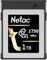 Netac CF2000 1TB CFexpress Type B Memory Card PCIe Gen 3 * 2 NVMe1.4 Max Read 1750MB/s Max Write 1650MB/s for Professional Photographers and Videographers Vloger (Black Gold)