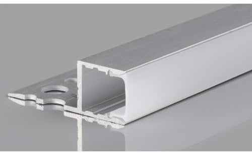 2m LED Alu Profil Unterputz Rigips Trockenbau Schiene Kanalprofil mit Milchglas Abdeckung Kanal System für LED-Streifen Profil H-3
