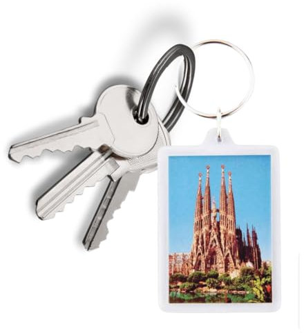 G.S.T. Design PORTACHIAVI PERSONALIZZATI con il tuo logo/la tua grafica, gadget personalizzati per le aziende, idee regalo per i clienti, stampa fronte e retro (RETTANGOLO (35x50 mm), 1)