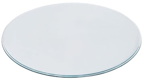whalebee Cristal Redonda para Mesa Comedor Ø 48 68 80 90 100cm Espesor 7mm Round Tempered Glass, Muebles De Mesa Transparentes, Placa Superior De Mesa Redonda, Cristal para Mesa De Café