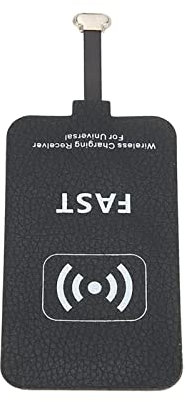 Wireless Charger Receiver Efficient 10W Charging Patch for Micro USB Phones, Black, 1 Pack, Plug and Play, for All Micro USB Reverse Interface Mobile Phones