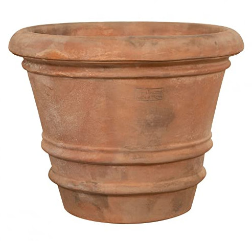Biscottini Macetas Terracota Grandes 50x50x40 cm - Macetas Exterior Grandes - Macetas Barro Grandes Interior y Exterior - Maceta Grande