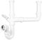 SPARES2GO Double Bowl Sink Waste Kitchen Washing Machine Dishwasher P Trap Kit (40mm / 1.5 / 1½)