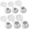 6PCS Bottle Emptying Cap 3 Sizes Inverted Leak-Proof Bottle Emptying Kit Easy to Install & Use Bottle Caps for Shampoo, Body Lotion, Ketchup and Dish Soap White