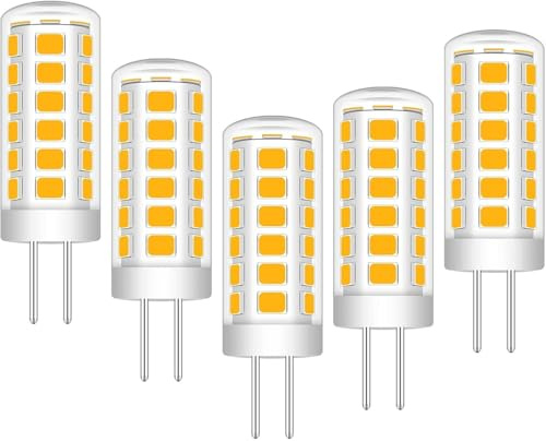 G4 LED Mini Kurz Glas 3W 3000K Nicht Dimmbar 20W-30W Halogen Ersatz | 220V-240V AC (Nicht 12V) Stiftsockellampe 5 Stück
