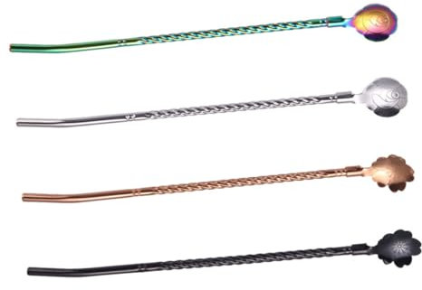 MAGICLULU Pailles En Acier Inoxydable Réutilisables Lavables Au Lave-vaisselle Pour Le Thé Et Le Café