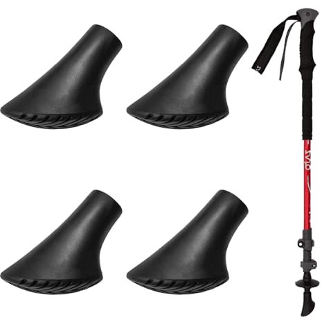 4 Stück Nordic Walking Stöcke Gummipuffer,Walking Stöcke Gummipuffer,Nordic Walking Pads,Gummipuffer Für Wanderstöcke, Für Leki Gummipuffer Alle Gängigen Wanderstock Trekkingstöcke 11mm