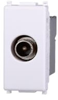 Elektronova Presa TV Diretta Maschio Bianco compatibile Vimar Plana 2250