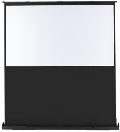Pantalla de proyección Pull-up Canvas 4K y 8K Ultra Alta Definición Videos Proyector Portátil Suelo Proyección de Distancia Ultracorta, Altura Ajustable, Ahorro de espacio, Pies Giratorios, con