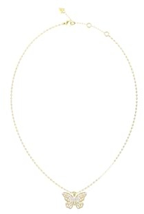 GUESS Halskette Borboleta 16-18 Necklace Yellow Gold goldfarben