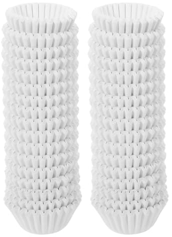 Alasum 1000 Pirottini in Carta Bianca per Muffin e Cupcake, Resistenti e Facili da Usare, Dimensioni 6x2cm, per Matrimoni e Dolci Fatti in Casa