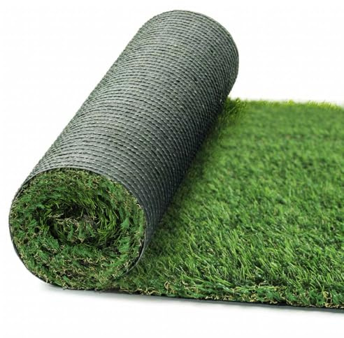 OLIVO.Shop Erba Sintetica per Giardini 30 mm, Manto Erboso 1x2 mt | Prato Sintetico Drenante, Rotolo Erba Artificiale, Girdini, Terrazze, Piscina, Spessore 30 mm, Uso Esterno LUXURY GRASS GREEN