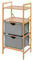 WENKO Regal Bahari mit 2 Schubladen, Grau, 96 x 34 x 44 cm