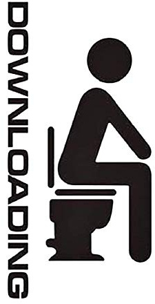 Inception Pro Infinite - Toilettenaufkleber - Toilette - Badezimmer - Wandgemälde - Toilette - Wand - Spaß - originelle Geschenkidee - originelle originelle Geschenkidee