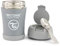 Twistshake Thermal Food Container for Babies and Children - 350ml | Stainless Steel Food Thermos | Keeps Food/Liquid Hot or Cold for 12 Hours | Leak Resistant | Easy Clean | Pastel Grey