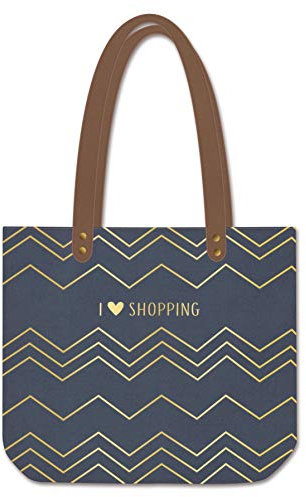 Grafik Werkstatt Shopper Leinen Damen Tasche Shopping, Blau
