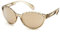 Adidas Damen SP0012 Sonnenbrille, Shiny Light Brown/Brown Mirror, 61