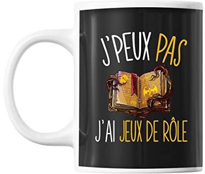Mug Jeux de rôle j'peux pas Noir