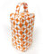 Fabric Door Stop, Tall Decorative Oilcloth Door Stopper for Outdoor, Indoor, Patio, Kitchen, Bedroom Use - 20cm/8in Tall Fabric Door Stop - Unfilled (Burnt Orange Scandi Marguerite)