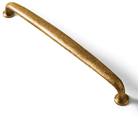 Goo-Ki 6 Stück antike Messing-Schrankgriffe, 192 mm Lochmitte, antike Bronze-Schubladengriffe, Zinklegierung, solide Retro-Messing, Möbelbeschläge für Küche, Kommode, Kleiderschrank, Schrank