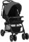 vidaXL Kinderwagen 2-in-1 Klappbar Kombikinderwagen Kinder Baby Buggy Sportwagen Reisebuggy Babywagen Kinderbuggy Dunkelgrau Schwarz Stahl
