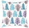 Stfery Kissenbezüge Industrial, Kissenbezug 50x50 Lila-Blau Weihnachten Baum Einpflanzen Kissenhülle Polyester Cushion Cover 1er
