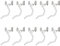 sourcing map 10Sets Slide on End Clasps with Lobster Claw Clasps & Extension Chain, 10mm Tube Slider Crimp Cord Ends for DIY Craft Making, Silver White