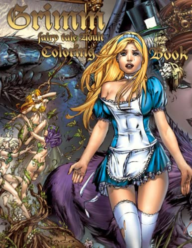 Grimm Fairy Tale Adult Coloring Book Volume 1: Grimm Fairy Tale Coloring Book With 45+ Beautiful Coloring Pages For Adults To Color And Relax