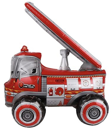 3D Feuerwehrauto Folienballon 65cm