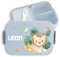 Kinder Bento Box Midi für Mepal Bentobox - Löwen - Brotbox süßer Löwe Lunchbox König der Tiere Vesperbox Leo I Lion - 900 ml - Hellblau - brotdose kindergarten brotzeitbox mädchen kita tier