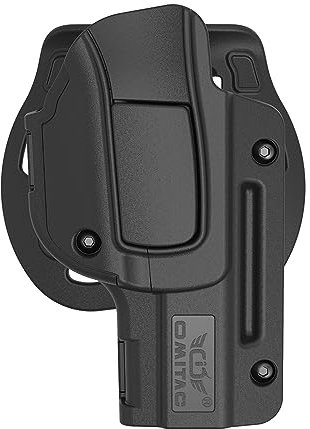 G17 Paddelholster Owb Polymer Holster für Glock17 Glock22 Glock31 gen1-4 G17 gen5 Open Carry Holster Außen Bund Level II Retention Rechtshänder Tactical Gun Holster