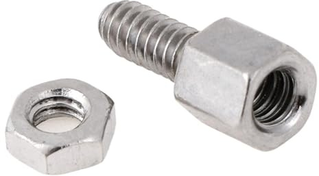 Neu 10 Sets 5 + 7 mm Kopfplatte Halterung Stehbolzen & Mutter Muttern Schraube D-Sub VGA DB9 DB15 DB25 RS232 COM Seriell