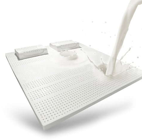 NaKeah 100% natürliche Latex -Matratze Toper - Weichkörpermassagematratze - 2,5 cm/1 Zoll Mittelfestigkeit,2.5cm,120x200cm