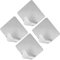 Mr. Gadget's Solutions Self-Adhesive Large Wall Hooks 4 Pack Stainless-Steel Diamond Shaped Shower Waterproof for Kitchen Bathroom Office Door Window Hanging Hooks for Easy Organization