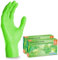 200x ARNOMED Einweghandschuhe Grün (2x100 Stück), Einmalhandschuhe L, Nitril Handschuhe Einweg, Nitrilhandschuhe puderfrei, Gummihandschuhe Einweg, Schutzhandschuhe, Handschuhe Nitril XS, S, M, L, XL