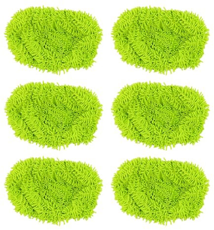MULAIDI Lot de 4/6 recharges de serpillères réutilisables en microfibre pour balai SwifferSweeper XL - Lavables pour nettoyage de plinthes et sols durs