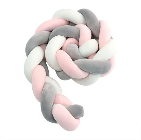 BesBet Paraurti A Treccia per Anticollisione Paracolpi Treccia Lettino Neonato per La Decorazione della Stanza,C-300CM
