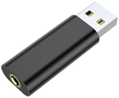USB Sound Adapter | 3.5mm USB to Optical Audio Adapter Plug and Play | Universal USB Headset Adapter, Driver Free USB Audio for Gaming, League of Legends, Headsets