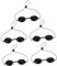 Healeved 10 Stk -Augen maske leichte Augenklappe LED-Licht Brillen Rotlicht-Schutzbrille schützend uv schutzbrille UV-Schutzbrille Goggle Sicherheits-Augenklappe Augenschutz