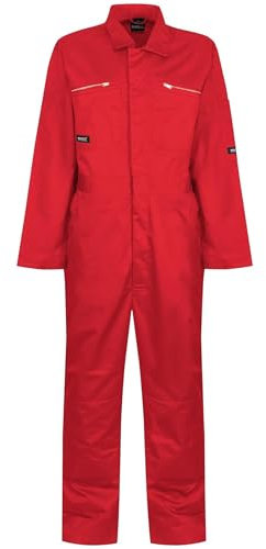 Mens Zip Fasten Durable Workwear Coveralls All-in-One Boiler Suit Overall Dungarees Work Utility Uniform for Garage Carpenter Garden Mechanic